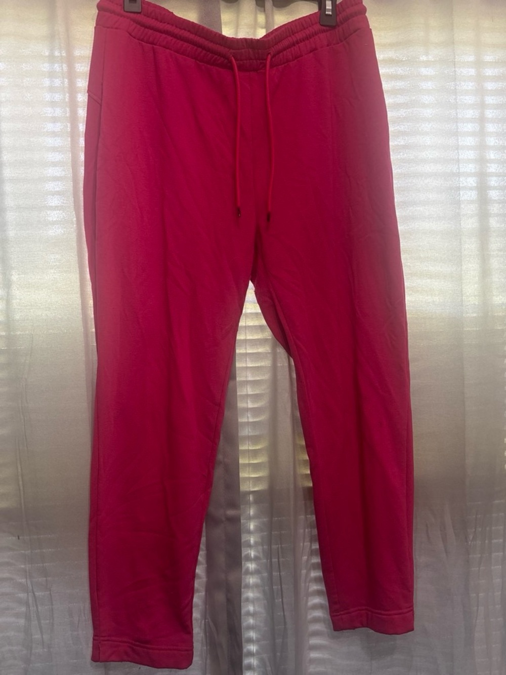 Women’s Fuchsia Track Pants with Drawstring Waist